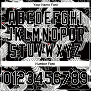 Custom Black White Heron And Cloud 3D Pattern Design Bomber Full-Snap Varsity Letterman Jacket