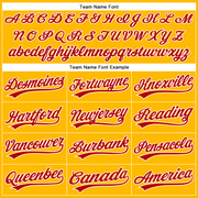 Custom Gold Red-White Performance Vapor Golf Polo Shirt