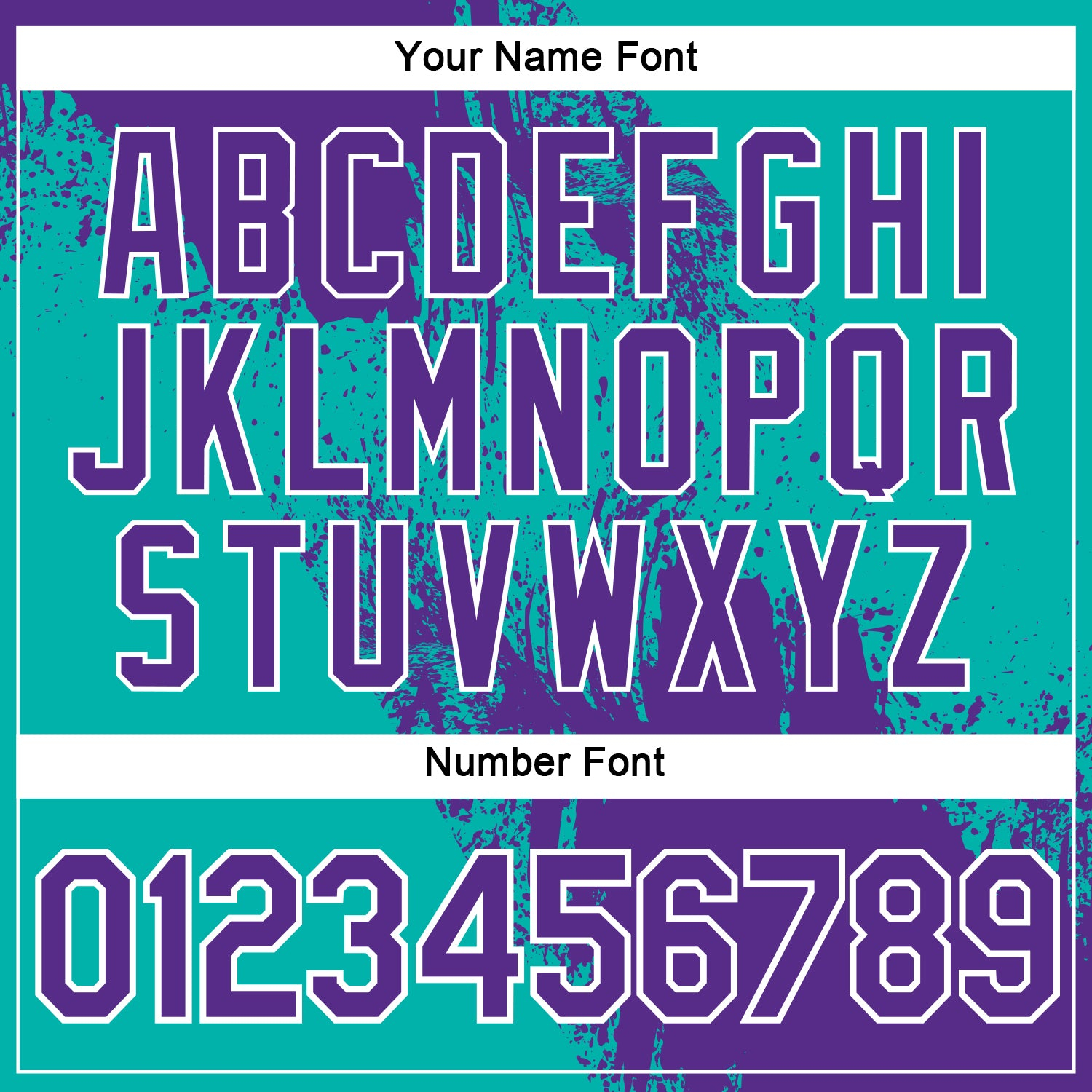 Custom Purple Aqua-White 3D Pattern Design Abstract Brush Stroke Performance Polo Shirt