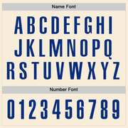 Custom Cream Royal Performance Golf Polo Shirt