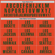 Custom Orange Green Performance Golf Polo Shirt