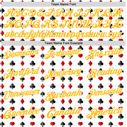 Custom White Gold 3D Gambling Poker Performance Polo Shirt