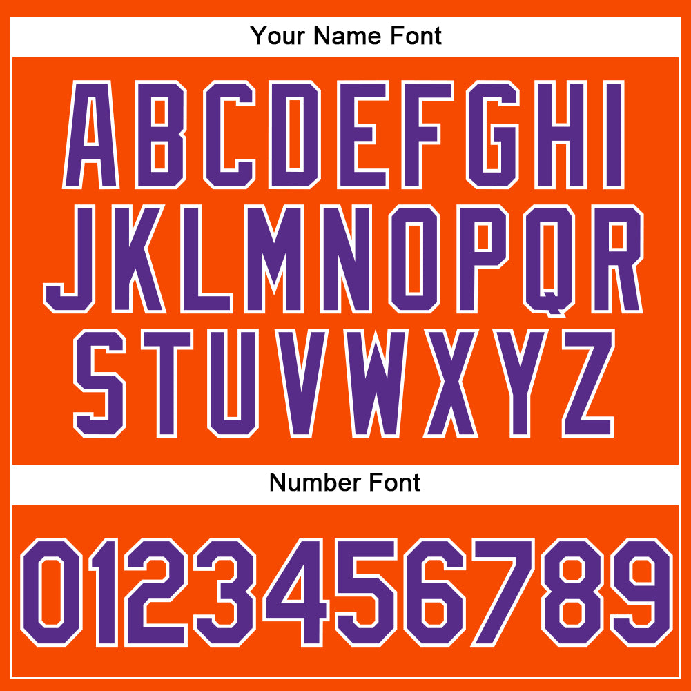 Custom Orange Purple-White Performance Vapor Golf Polo Shirt