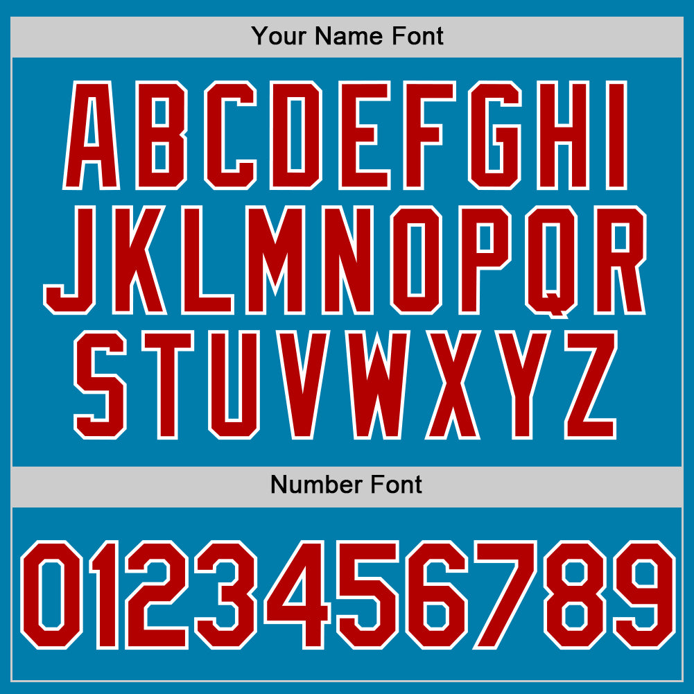 Custom Panther Blue Red-White Performance Vapor Golf Polo Shirt