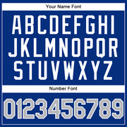 Custom Royal Gray-Navy Performance Vapor Golf Polo Shirt