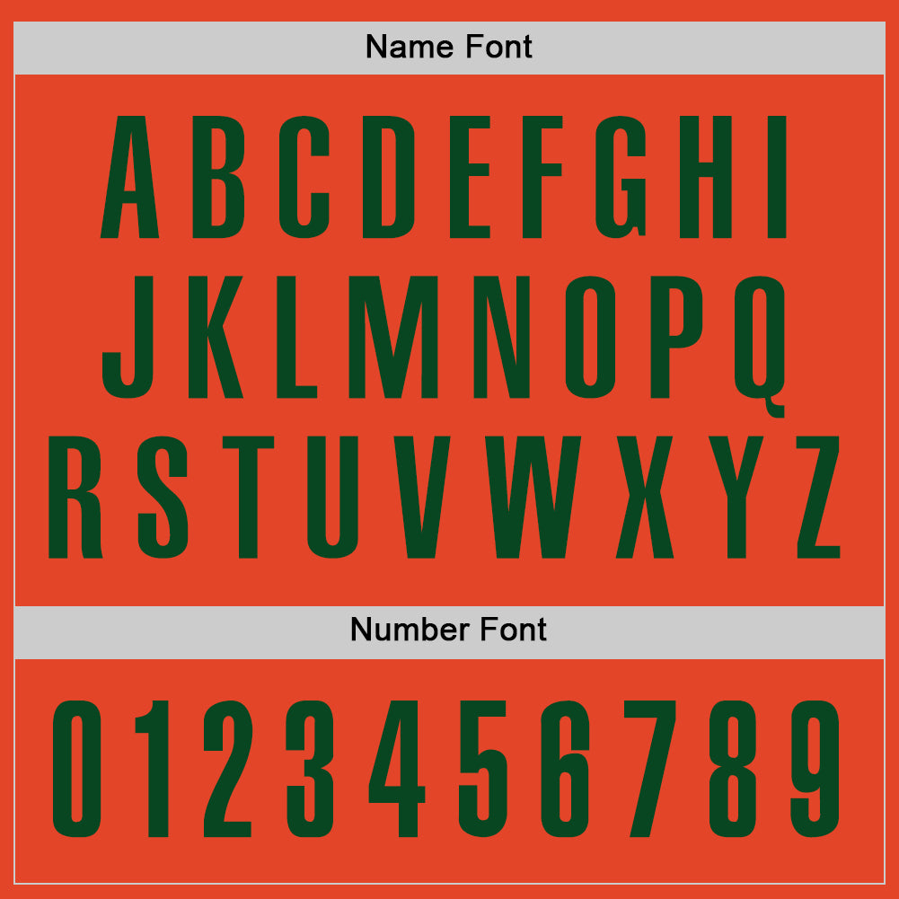 Custom Orange Green Performance Golf Polo Shirt