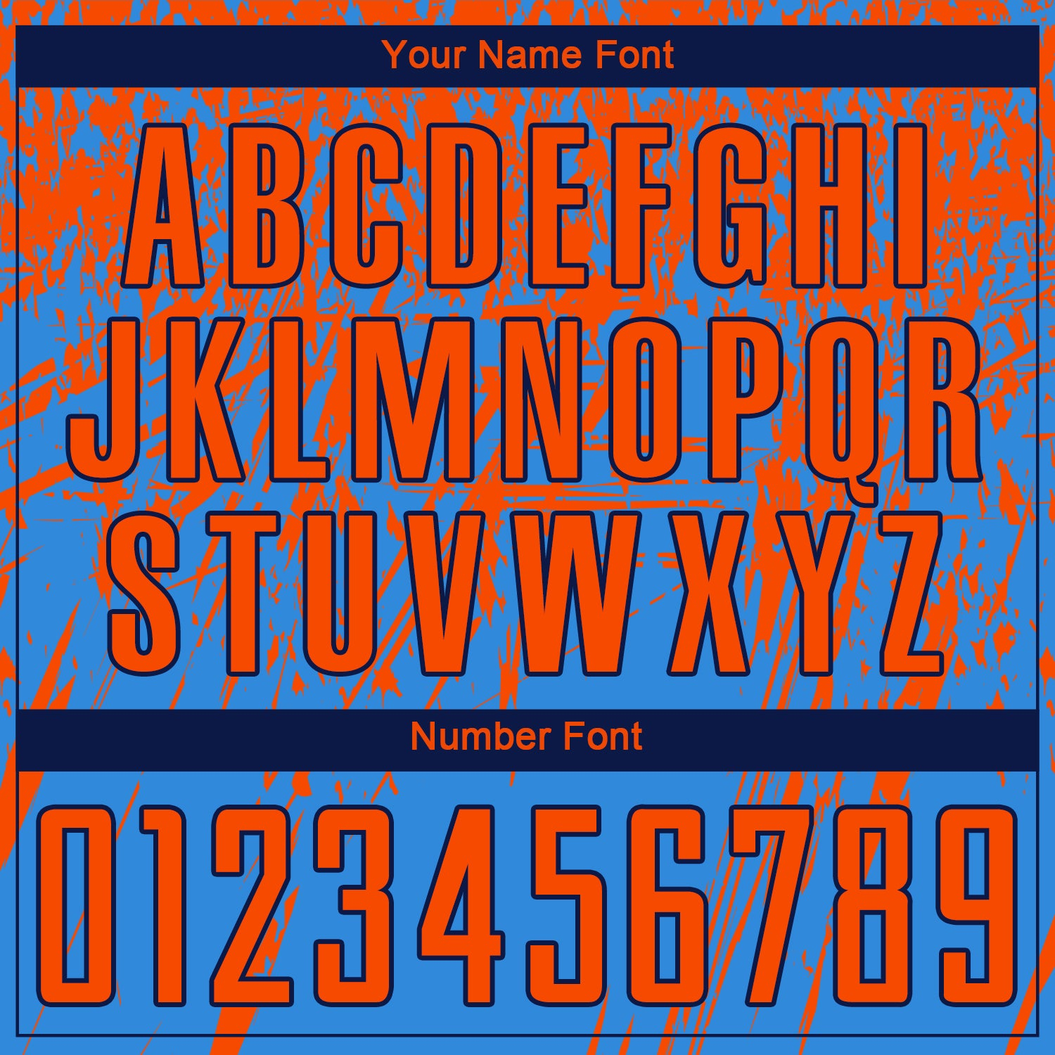 Custom Powder Blue Orange-Navy Sublimation Soccer Uniform Jersey