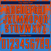 Custom Powder Blue Orange-Navy Sublimation Soccer Uniform Jersey