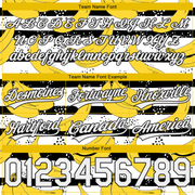 Custom Black White 3D Pattern Banana Authentic Basketball Shorts