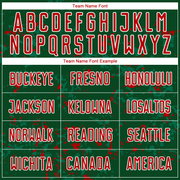 Custom Green Red-Kelly Green Abstract Fragment Art Sublimation Soccer Uniform Jersey