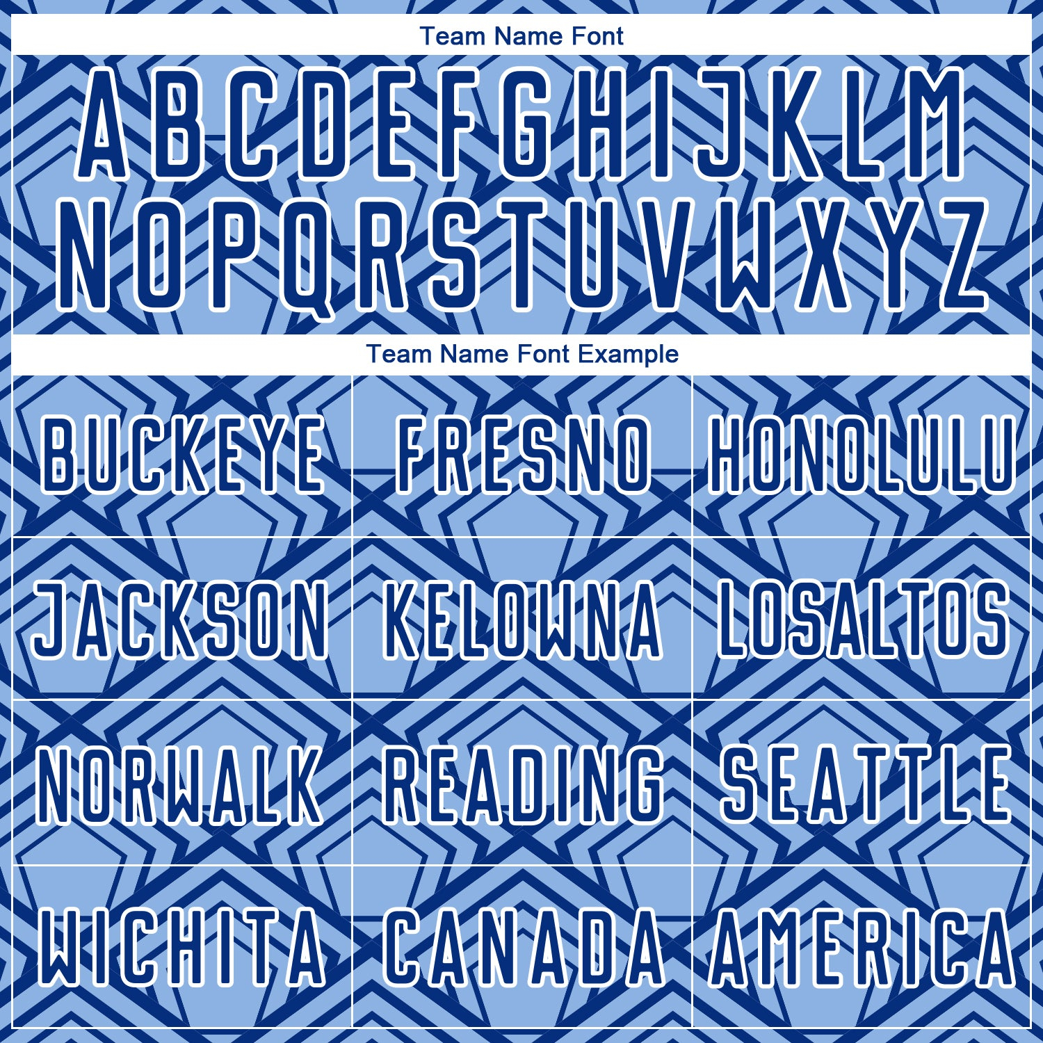 Custom Light Blue Royal-White Geometric Pattern Sublimation Soccer Uniform Jersey