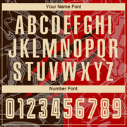 Custom Graffiti Pattern City Cream Red-Brown Scratch Sublimation Soccer Uniform Jersey