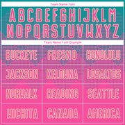 Custom Teal Pink-Cream Sublimation Soccer Uniform Jersey