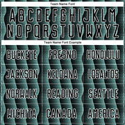 Custom Black Ice Blue-White Geometric Shape Sublimation Soccer Uniform Jersey