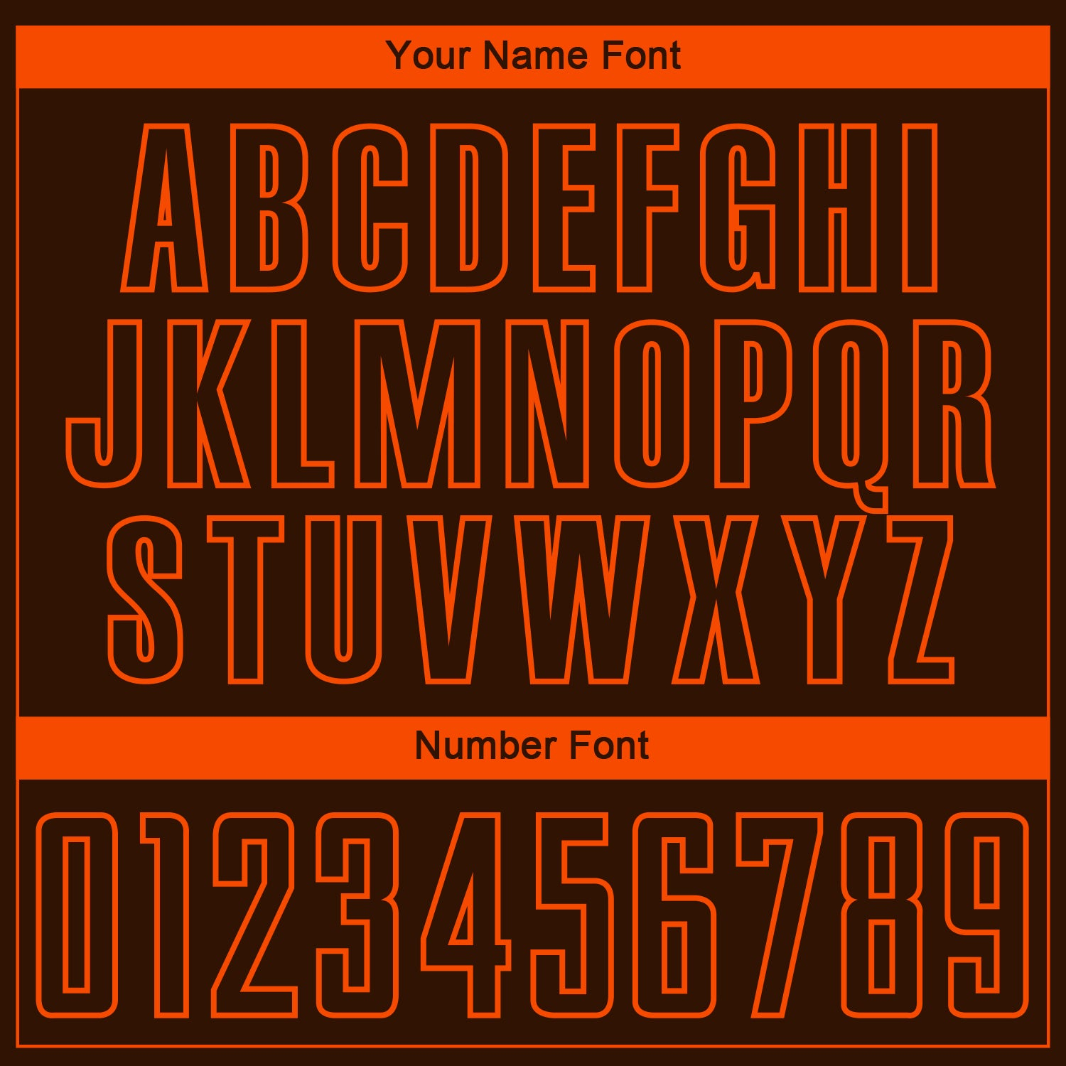 Custom Brown Orange Sublimation Soccer Uniform Jersey