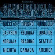 Custom Sky Blue Black Sublimation Soccer Uniform Jersey