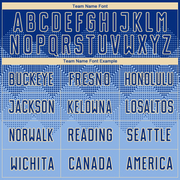 Custom Light Blue Royal-Cream Sublimation Soccer Uniform Jersey