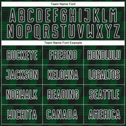 Custom Black Green-White Line Sublimation Soccer Uniform Jersey