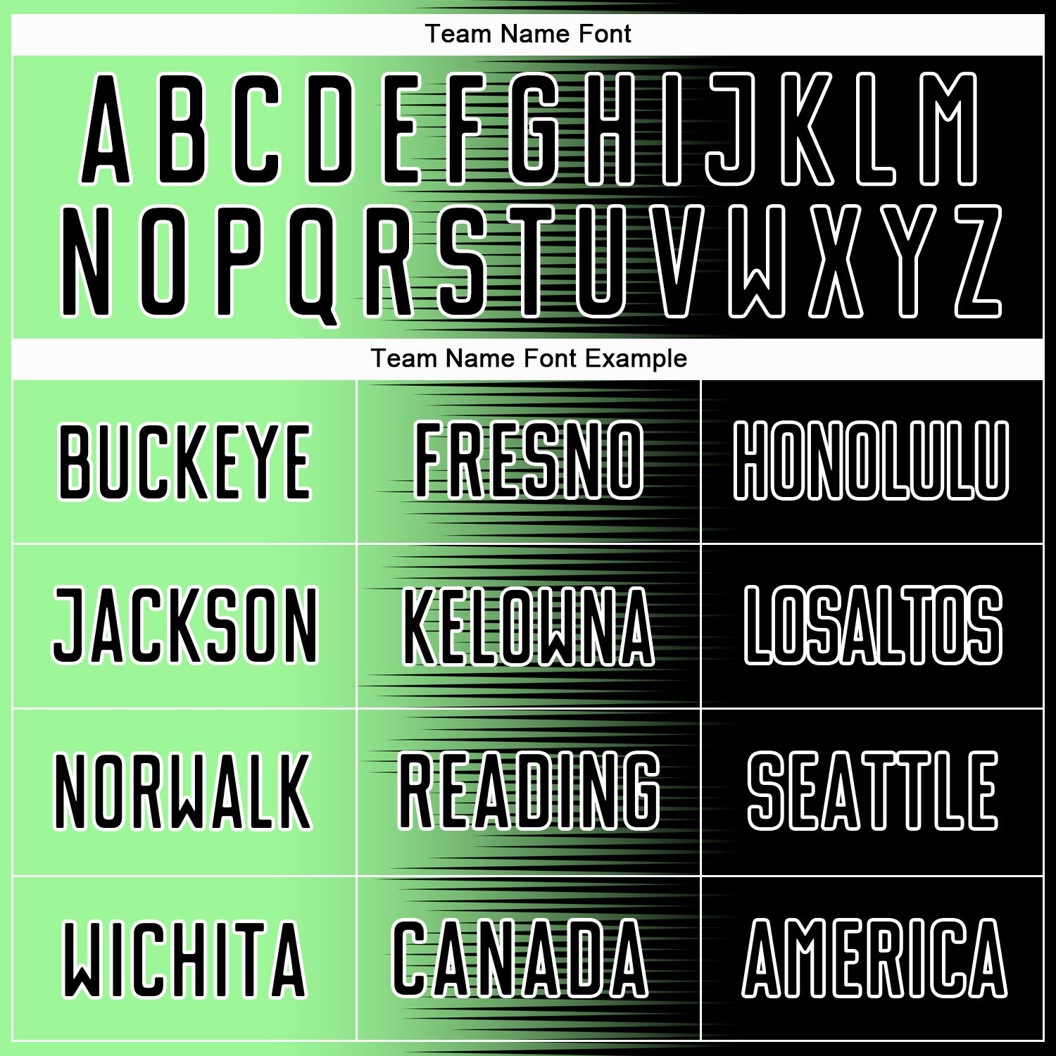 Custom Black Pea Green-White Gradient Line Sublimation Soccer Uniform Jersey