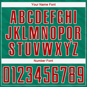 Custom Kelly Green Red-White Sublimation Mexico Soccer Uniform Jersey