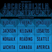 Custom Blue Black Sublimation Soccer Uniform Jersey