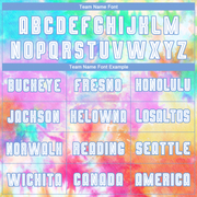 Custom Tie Dye White-Light Blue Sublimation Soccer Uniform Jersey