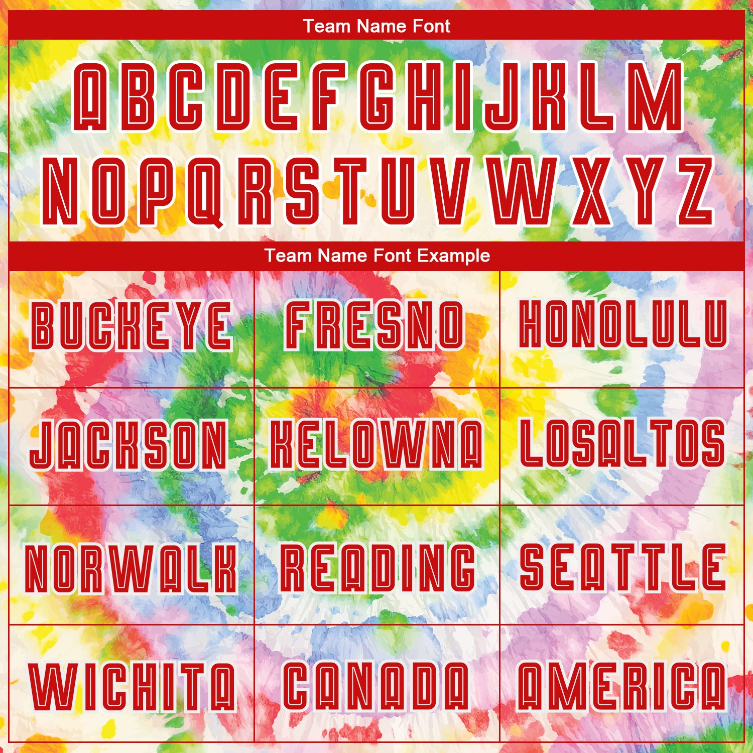 Custom Tie Dye Red-White Sublimation Soccer Uniform Jersey