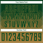 Custom Old Gold Green Sublimation Soccer Uniform Jersey