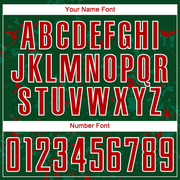 Custom Green Red-Kelly Green Abstract Fragment Art Sublimation Soccer Uniform Jersey