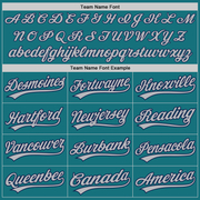 Custom Teal Gray-Navy Two-Button Unisex Softball Jersey