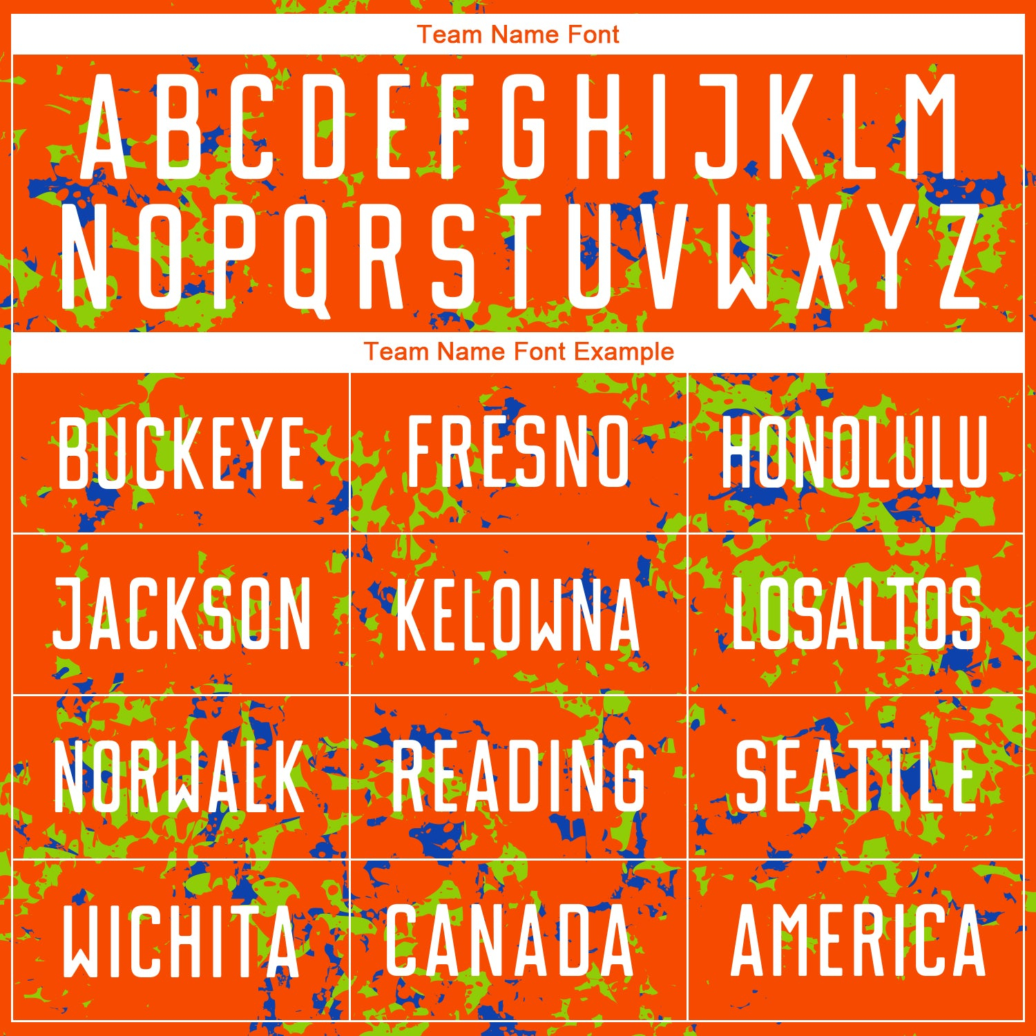 Custom Orange Neon Green-Thunder Blue Abstract Fragment Art Sublimation Soccer Uniform Jersey