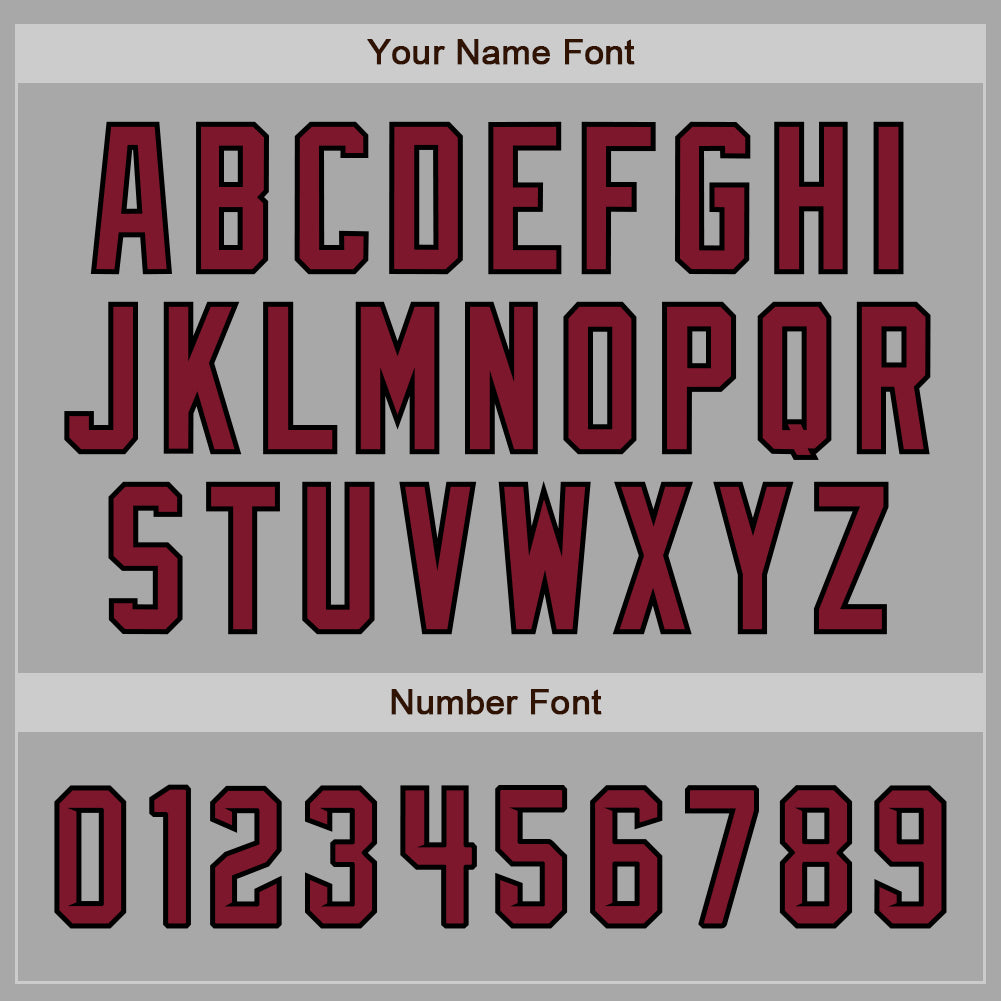 Custom Gray Crimson-Black Two-Button Unisex Softball Jersey