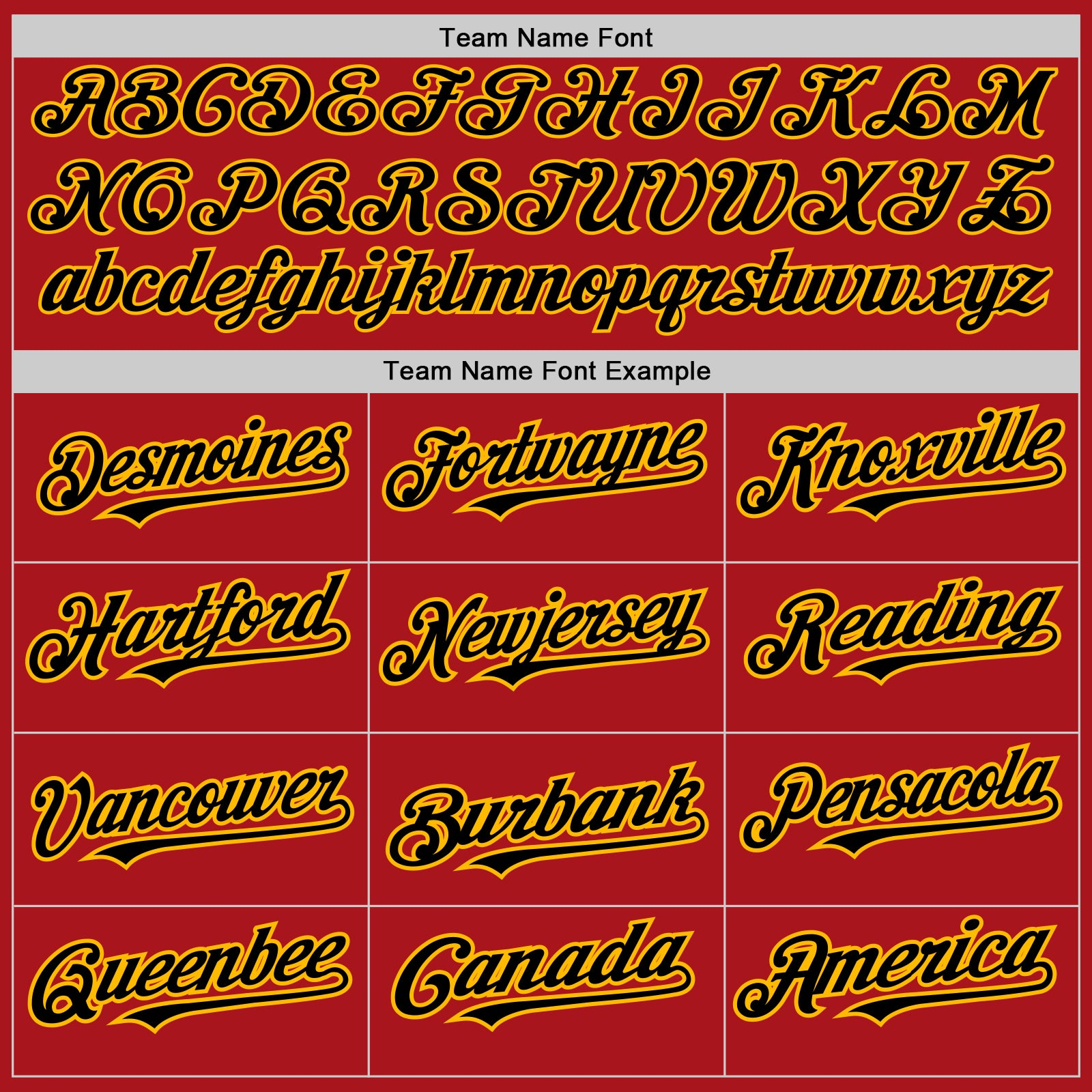 Custom Red Gold Pinstripe Black Two-Button Unisex Softball Jersey