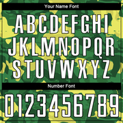 Custom Camo White-Kelly Green Sublimation Salute To Service Soccer Uniform Jersey