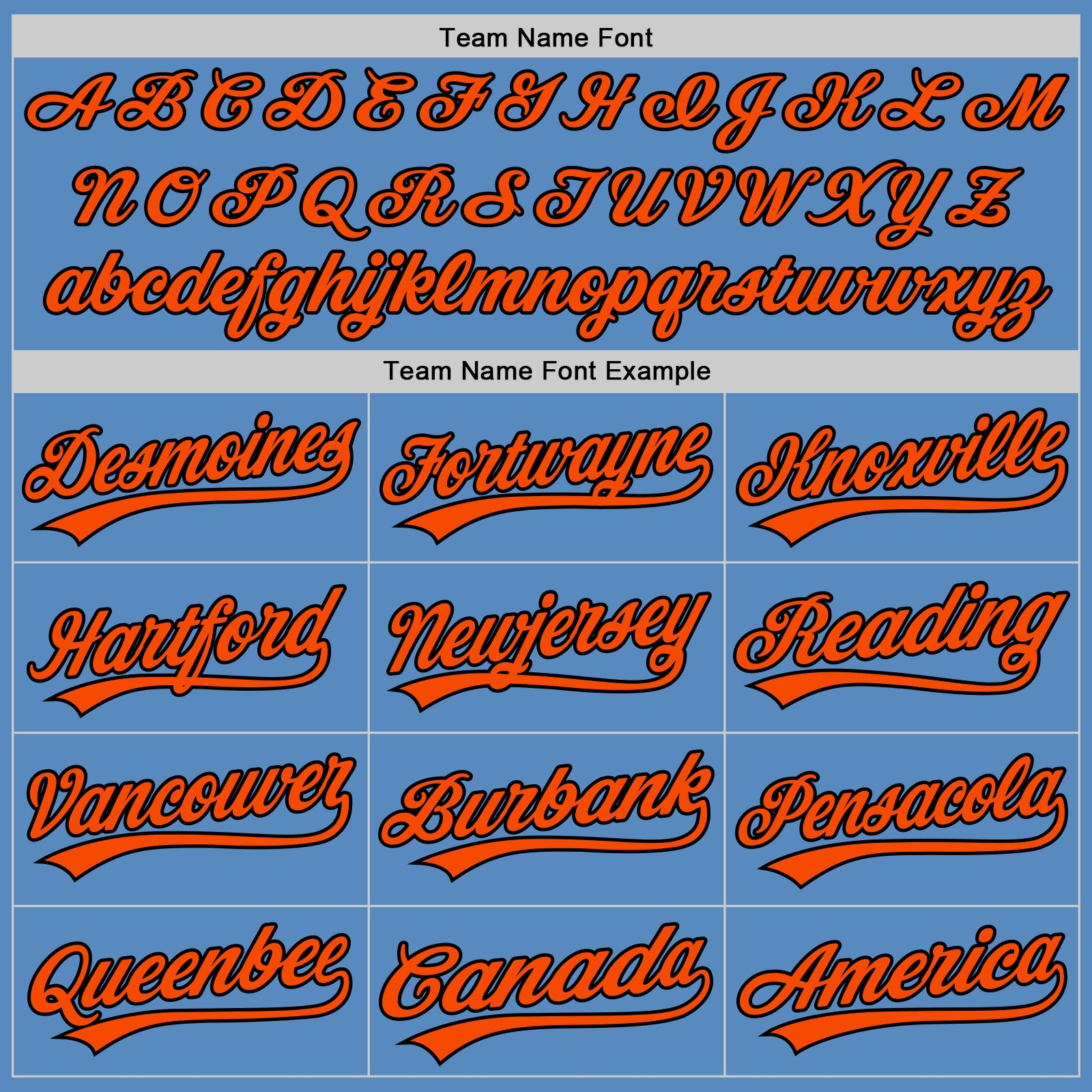Custom Powder Blue Orange-Black Two-Button Unisex Softball Jersey