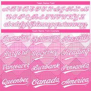 Custom Pink White 3D Pattern Two-Button Unisex Softball Jersey