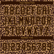 Custom Brown Brown-Old Gold 3D Pattern Leopard Two-Button Unisex Softball Jersey