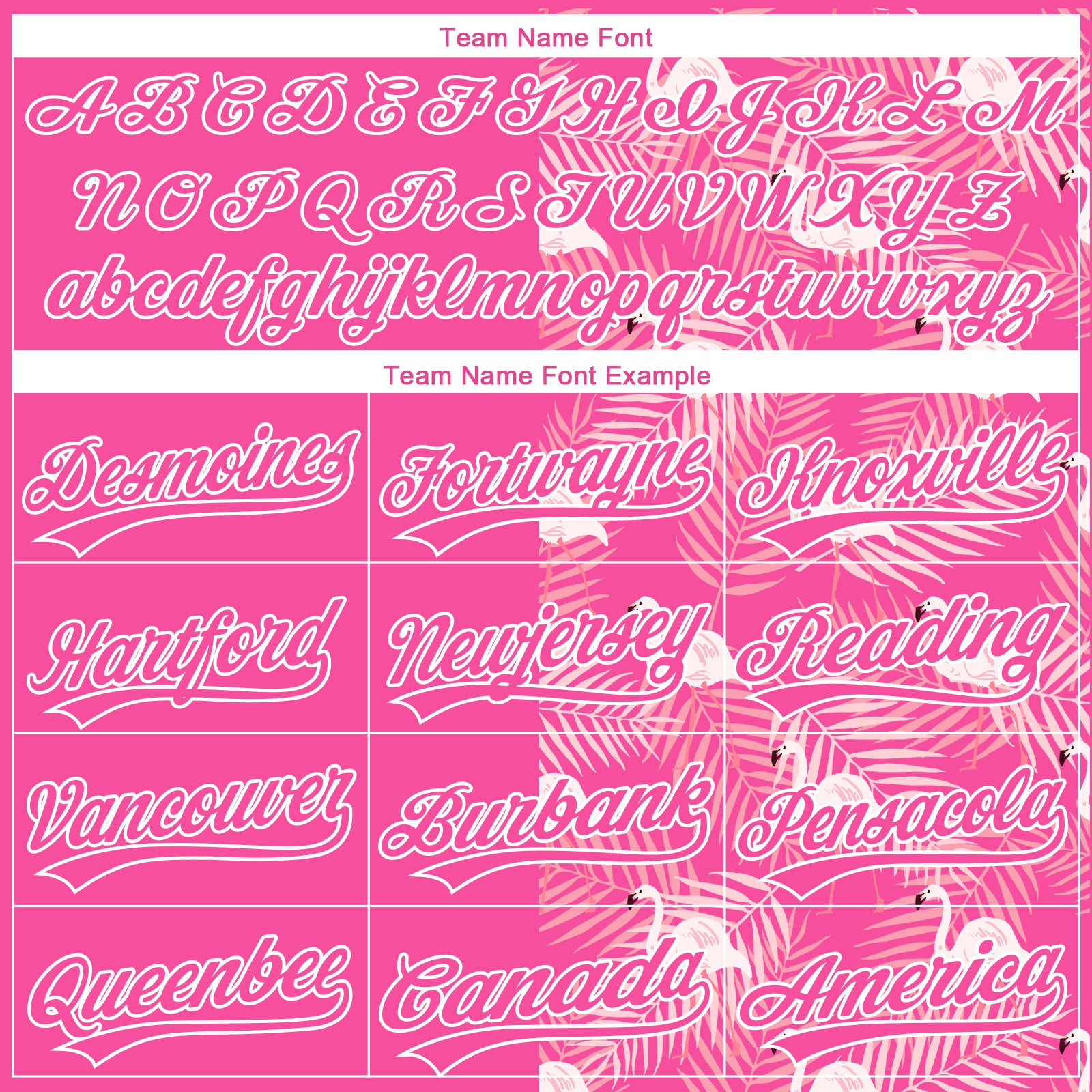 Custom Pink White 3D Pattern Tropical Palm Leaves And Famingo Two-Button Unisex Softball Jersey