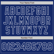 Custom Royal White Pinstripe White Two-Button Unisex Softball Jersey