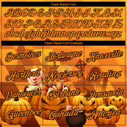 Custom Bay Orange Black 3D Halloween Performance T-Shirt