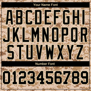 Custom Camo Black-Cream Salute To Service Long Sleeve Performance T-Shirt