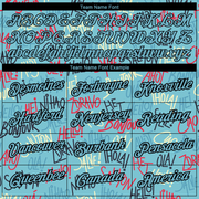 Custom Panther Blue Black 3D Pattern Design Hello Performance T-Shirt