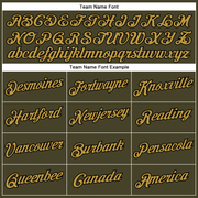 Custom Olive Old Gold-Black Performance Salute To Service T-Shirt