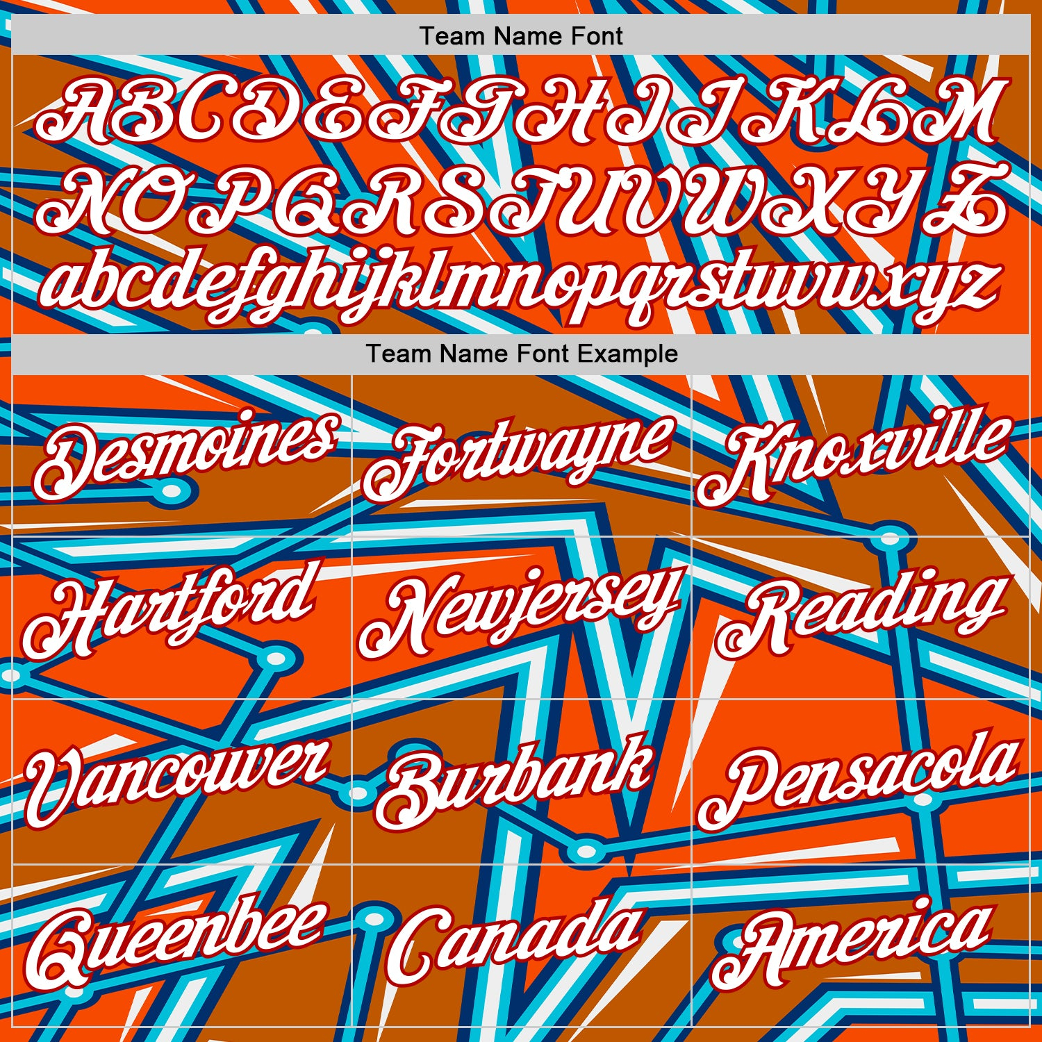 Custom Orange US Navy Blue Lakes Blue-Red 3D Esports Performance T-Shirt