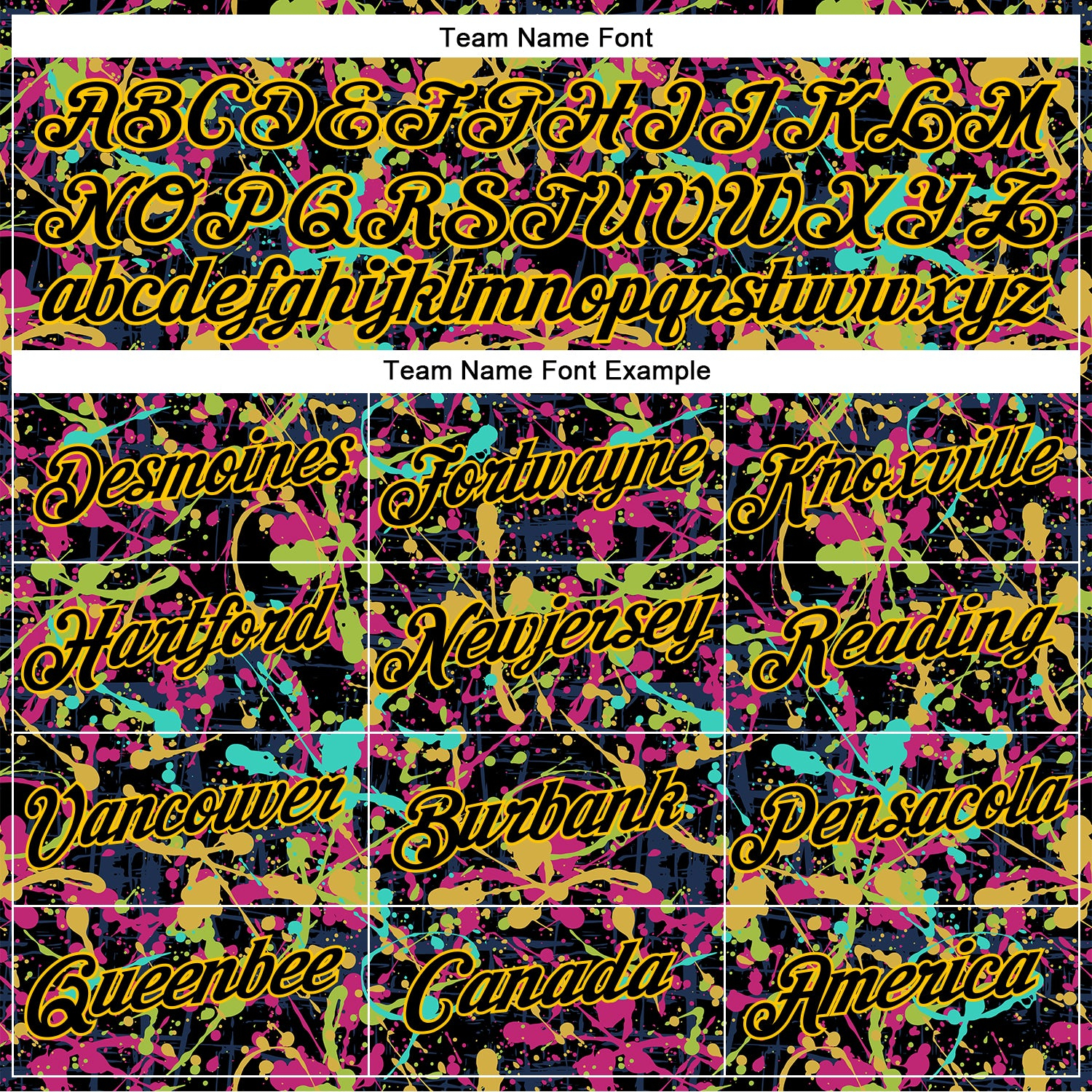 Custom Graffiti Pattern Black-Gold 3D Grunge Shabby Performance T-Shirt