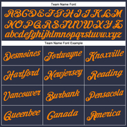 Custom Navy Bay Orange Performance T-Shirt