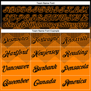 Custom Black Bay Orange 3D Pattern Design Gradient Square Shapes Performance T-Shirt