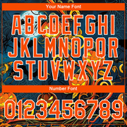 Custom Teal Orange-White 3D Halloween Performance T-Shirt