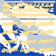 Custom Thunder Blue Gold-Silver 3D El Salvador El Salvadoran Flag Authentic Baseball Jersey