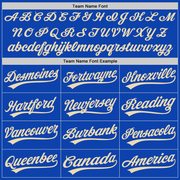 Custom Thunder Blue City Cream Authentic Baseball Jersey